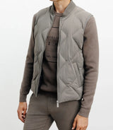 Doudoune sans manches taupe