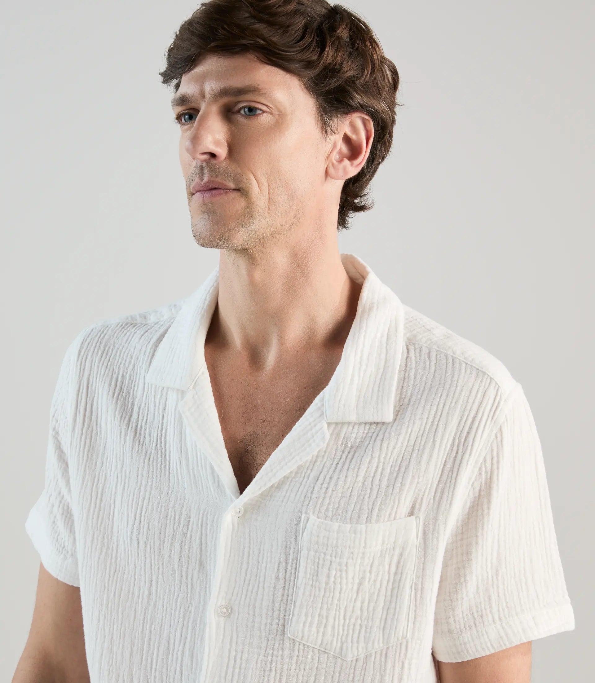 Chemise unie blanche - IZAC
