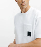 T-shirt oversize col rond blanc