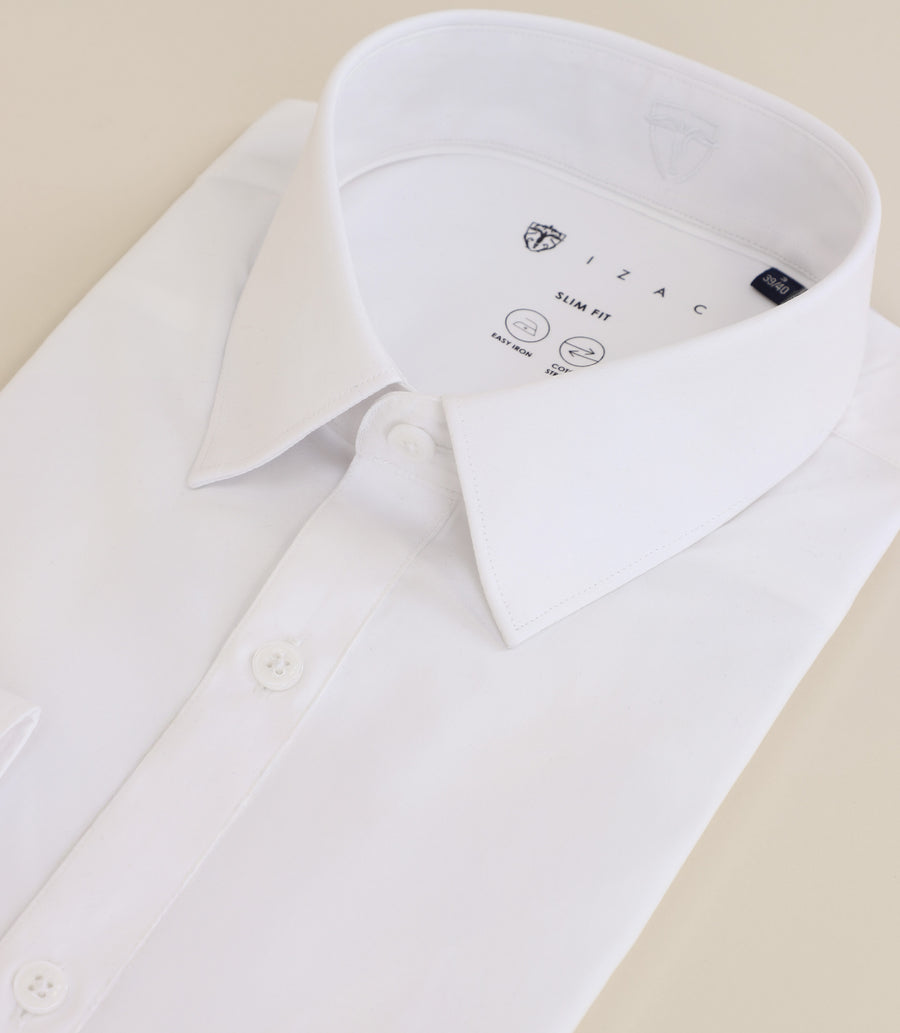 Chemise col français blanche