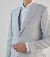 Veste ville 100% lin grise