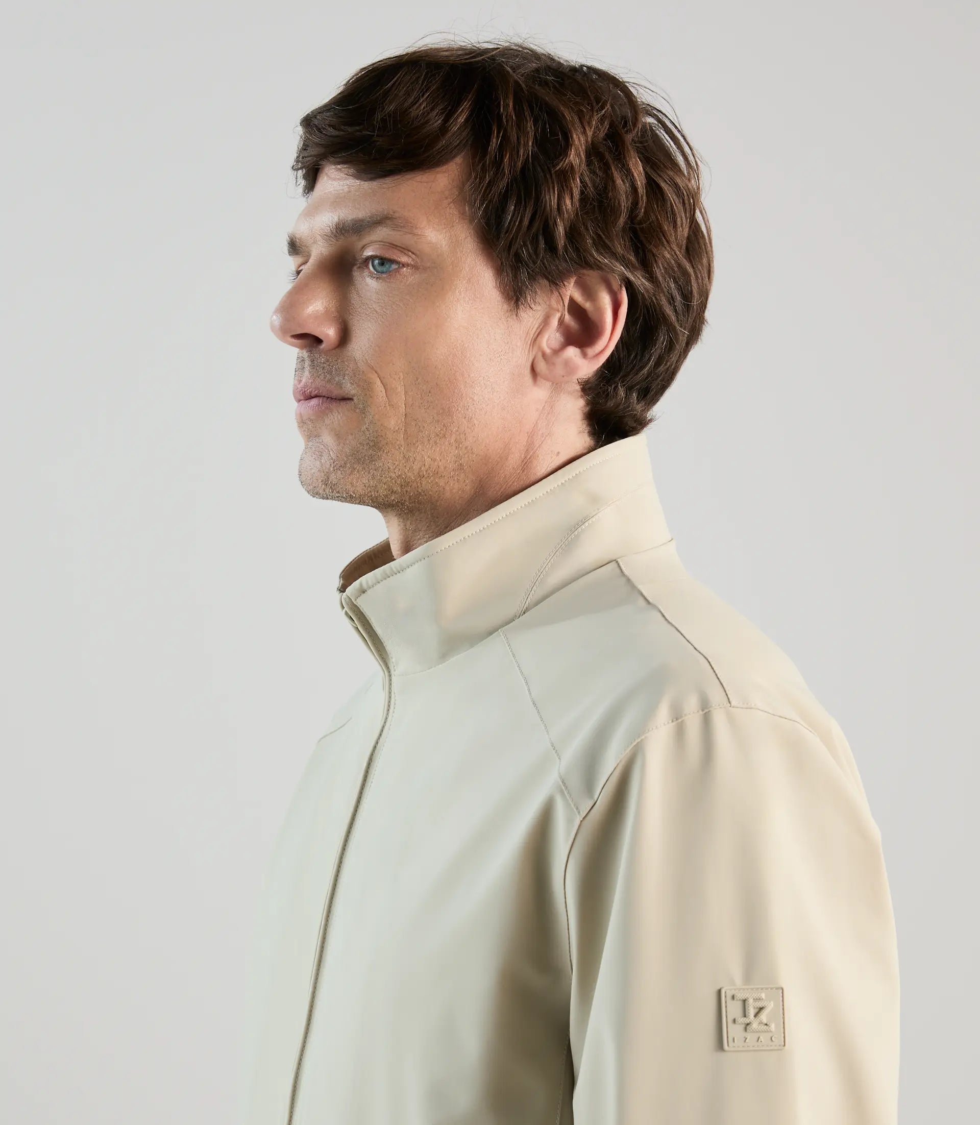 Blouson col montant beige - IZAC