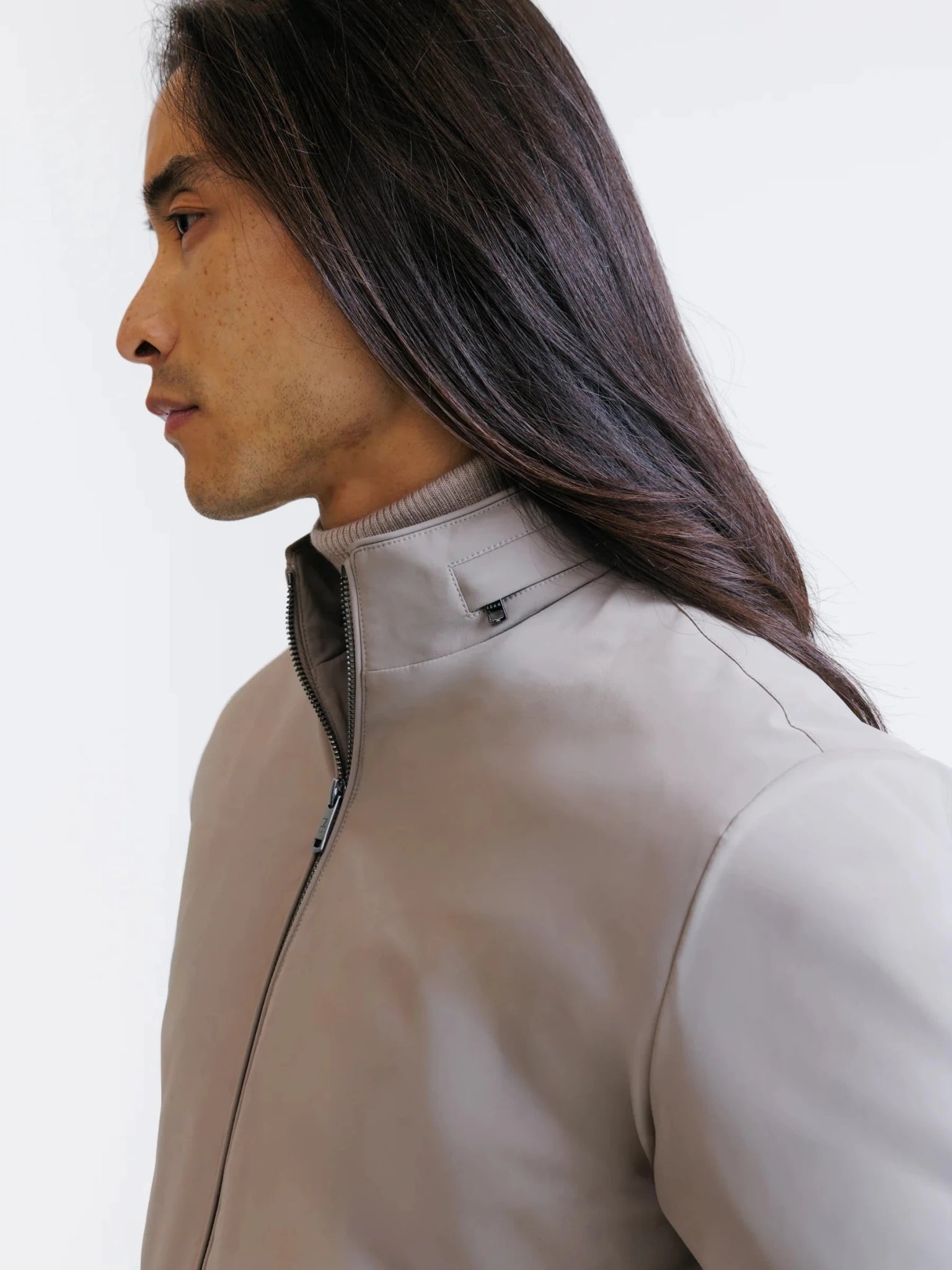 Blouson avec capuche beige - IZAC