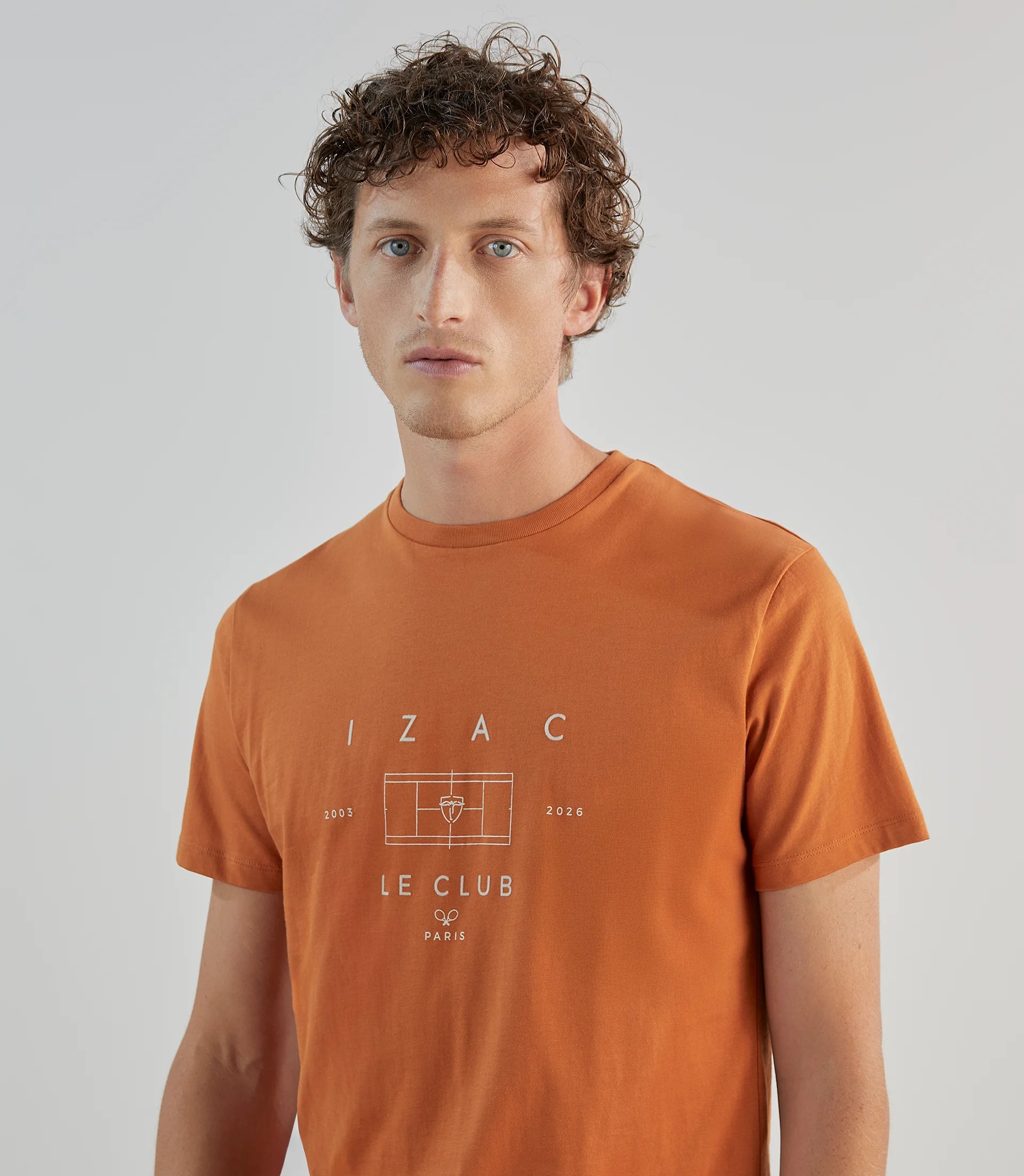 T-shirt à manches courtes orange - IZAC