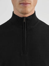 Pull col zip noir