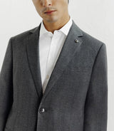 2-button suit, anthracite