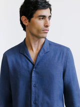 Chemise en flanelle marine