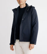 Parka courte avec col montant marine - IZAC