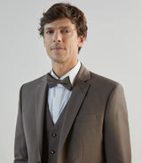 Costume 2 boutons en laine majoritaire chataigne - IZAC