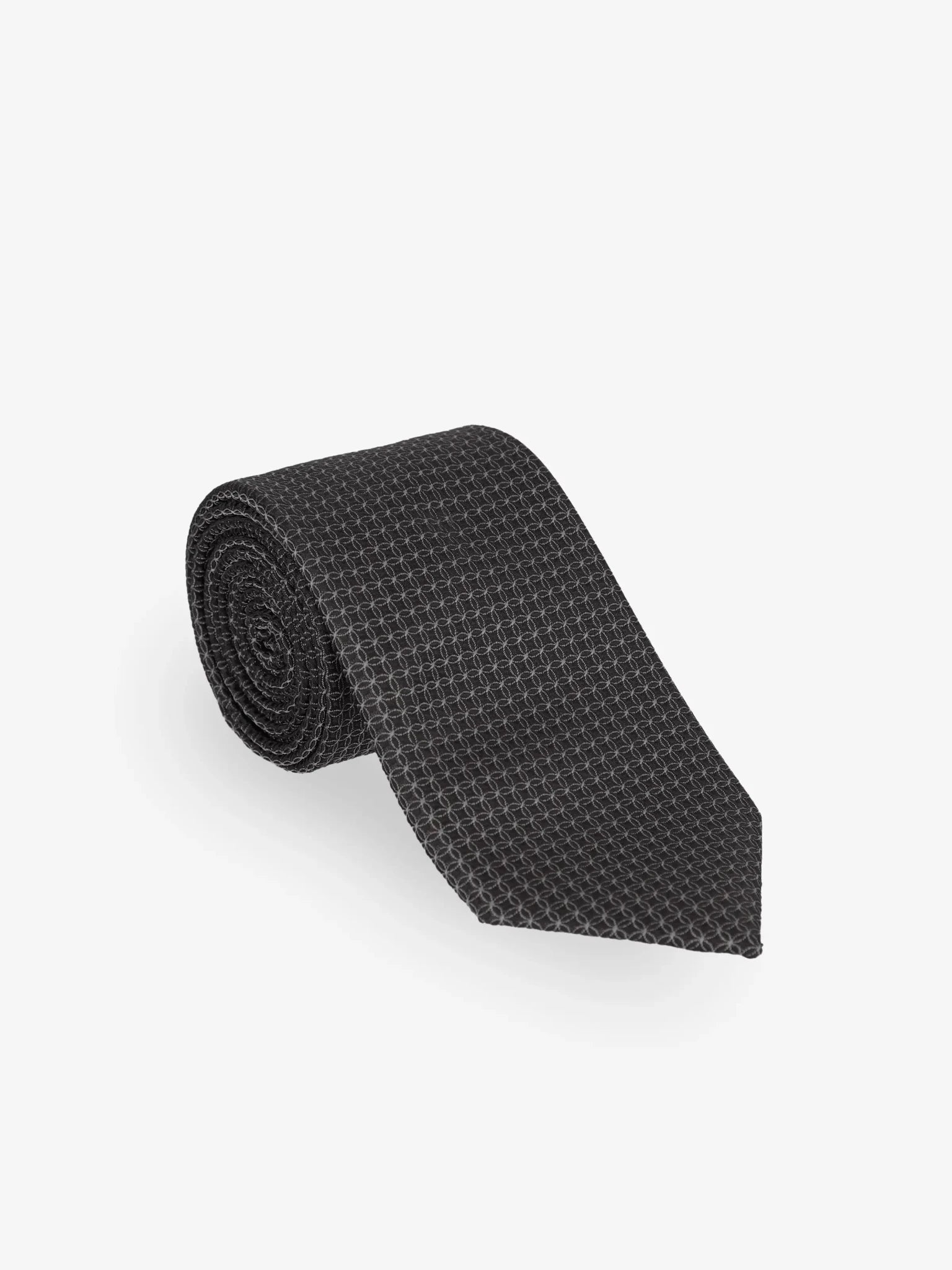 Cravate fantaisie anthracite