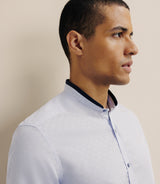 Chemise 100% coton bleue