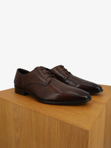 Brown leather Derby shoes