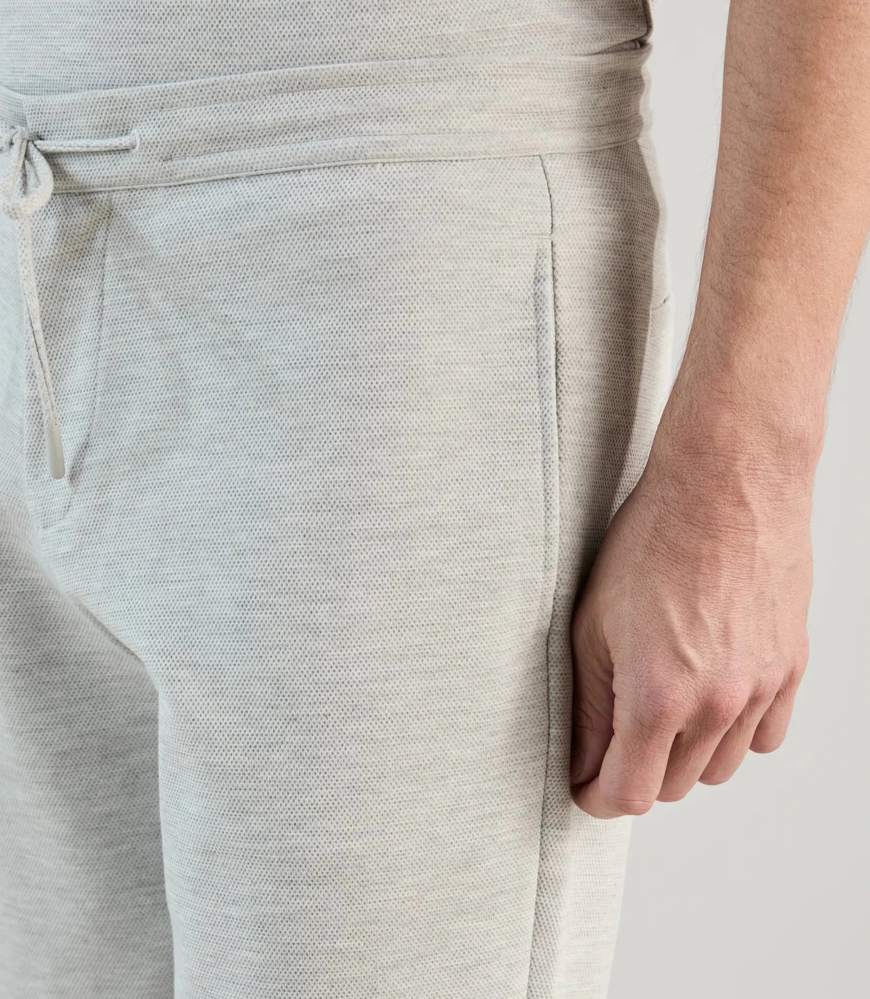 Bermuda en maille gris chiné - IZAC