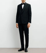 Black double-breasted suit