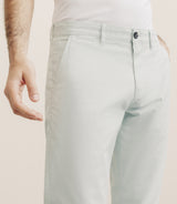 Pantalon en coton stretch vert