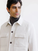 Veste en velours côtelé écru - IZAC
