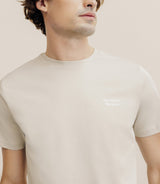 Beige Flocking T-shirt