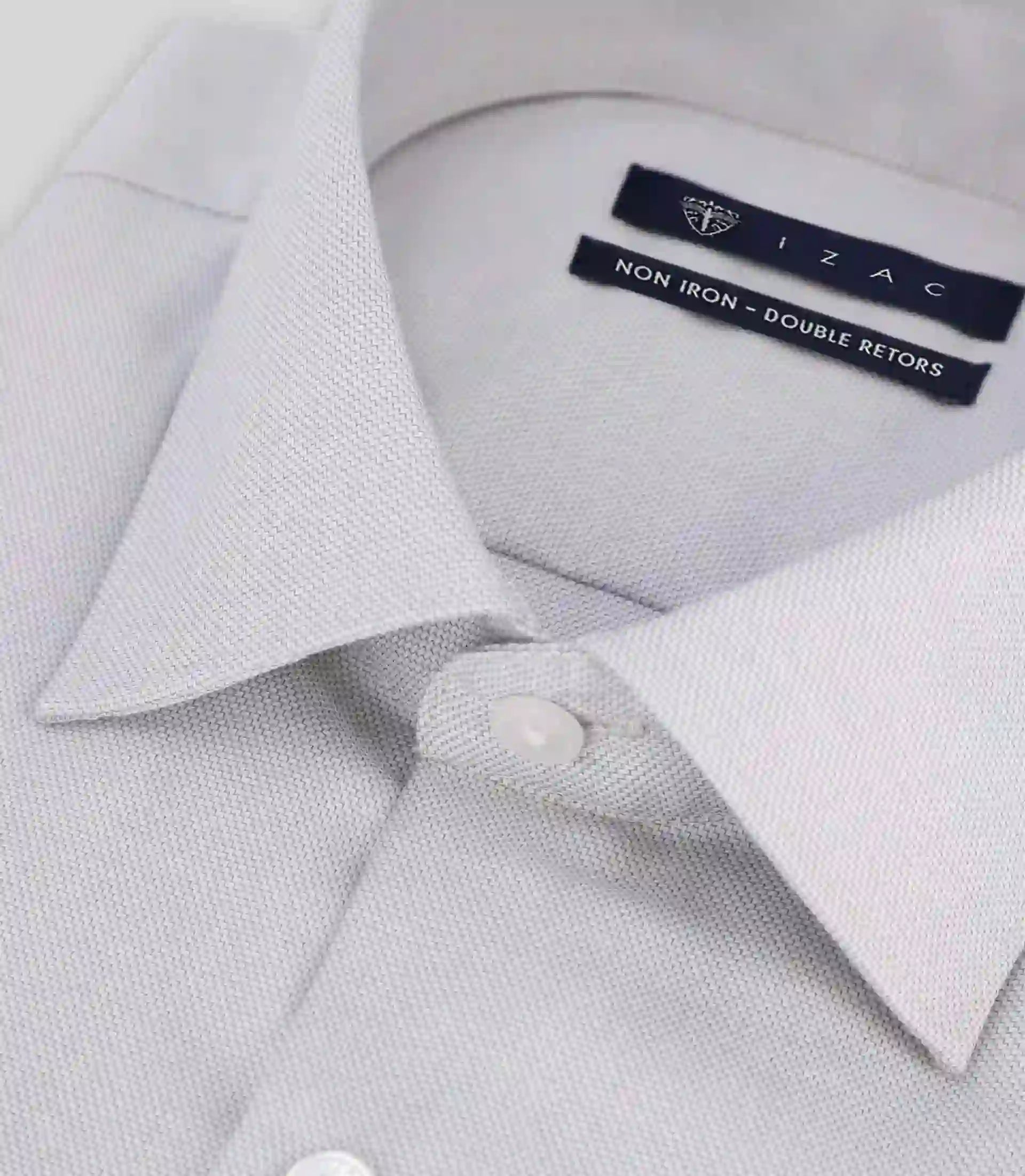 Chemise non iron grise - IZAC