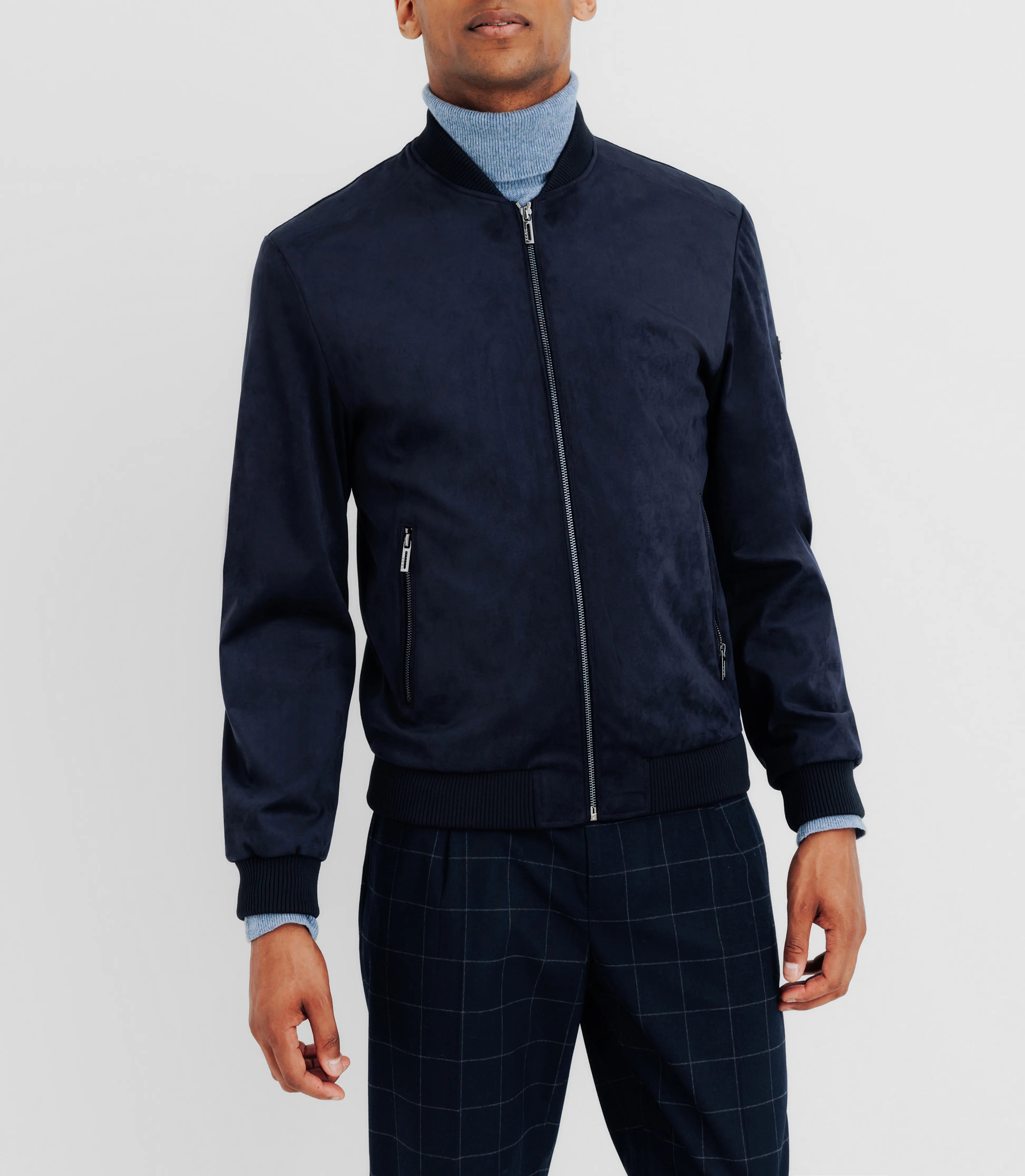 Blouson col teddy marine - IZAC