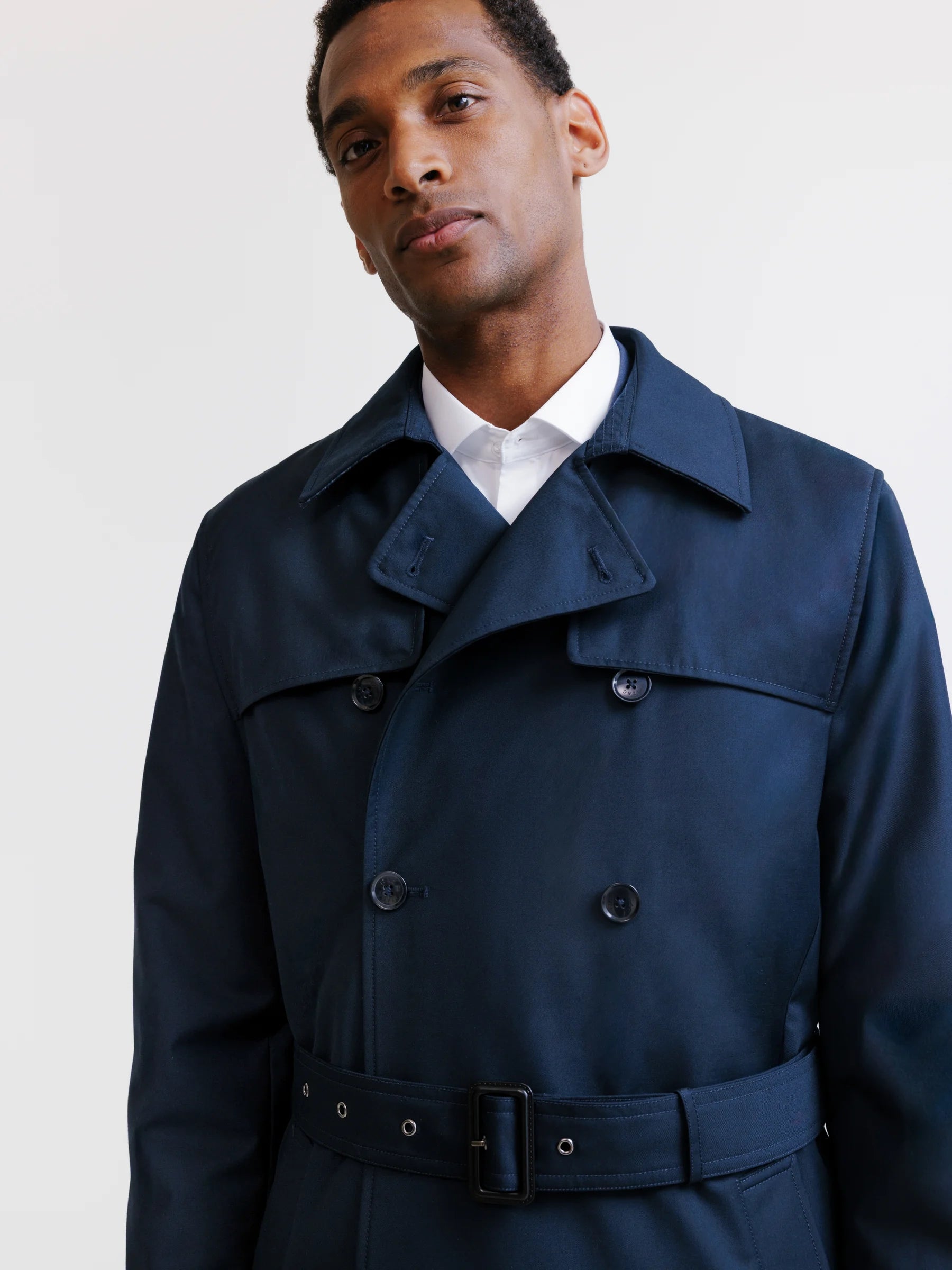 Trench croisé marine