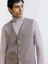 Gilet casual beige