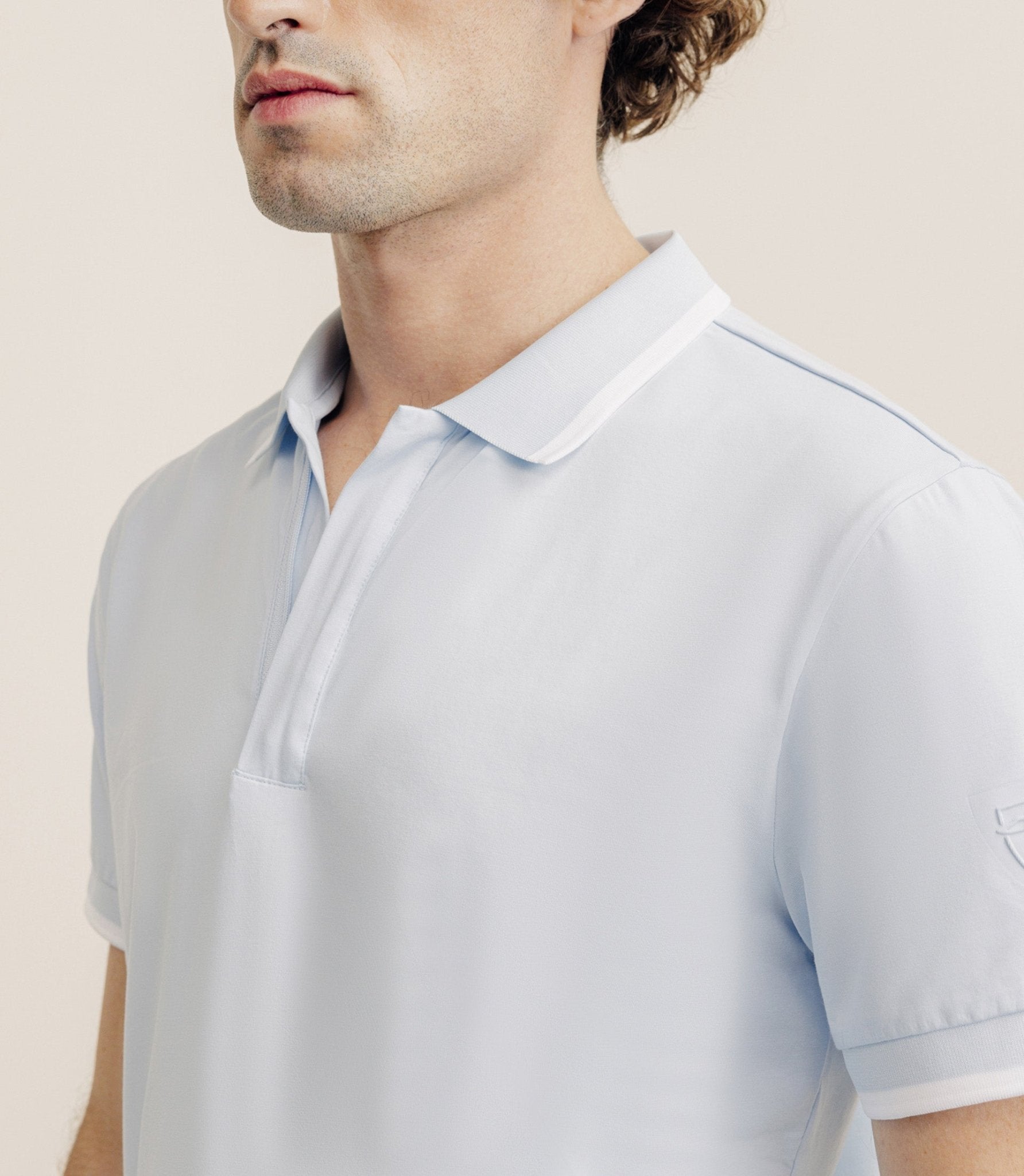 Polo zip ciel - IZAC