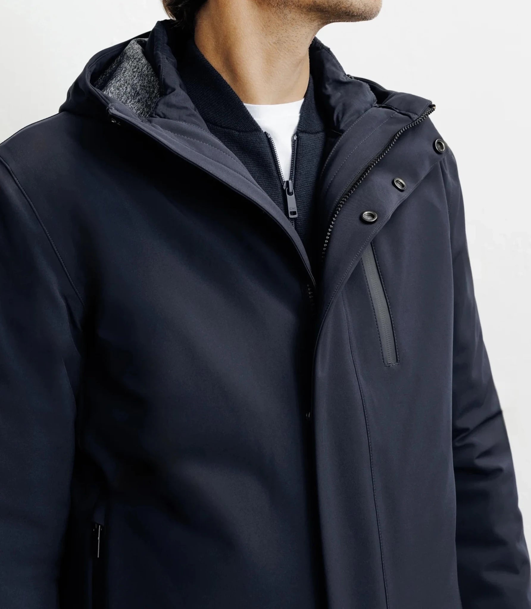 Parka courte 3 en 1 marine - IZAC