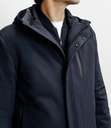 Parka courte 3 en 1 marine
