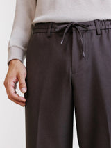 Pantalon avec cordon de serrage marron - IZAC