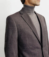 Costume with brown buttons