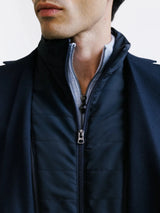 Veste en tissu armuré marine