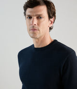 T-shirt à manches courtes en jeu de points marine - IZAC