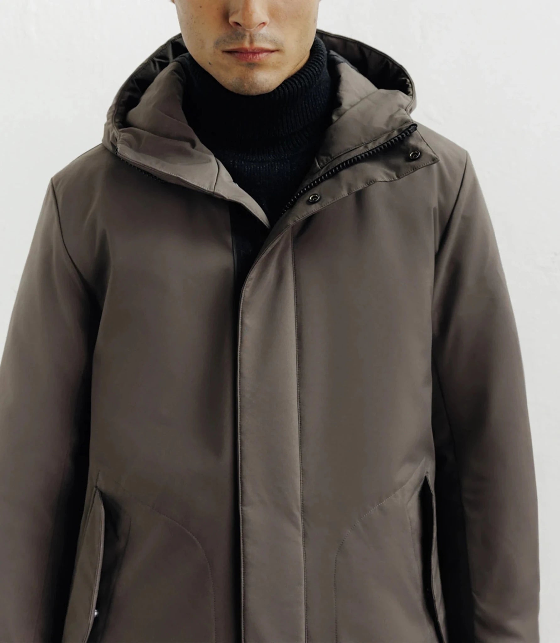 Taupe sport parka