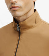 Blouson col chemise camel
