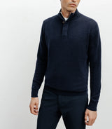 Upholstered collar switch 100% marine cashmere