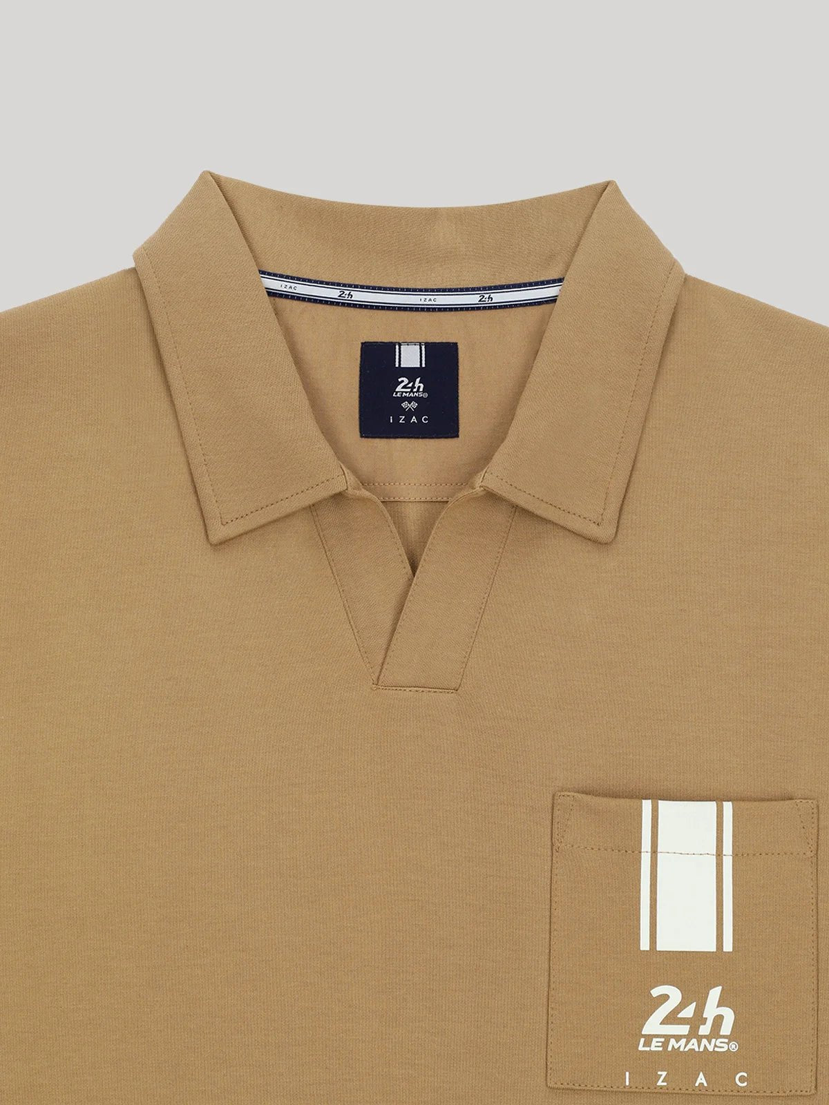Polo col ouvert camel 24h Le Mans - IZAC