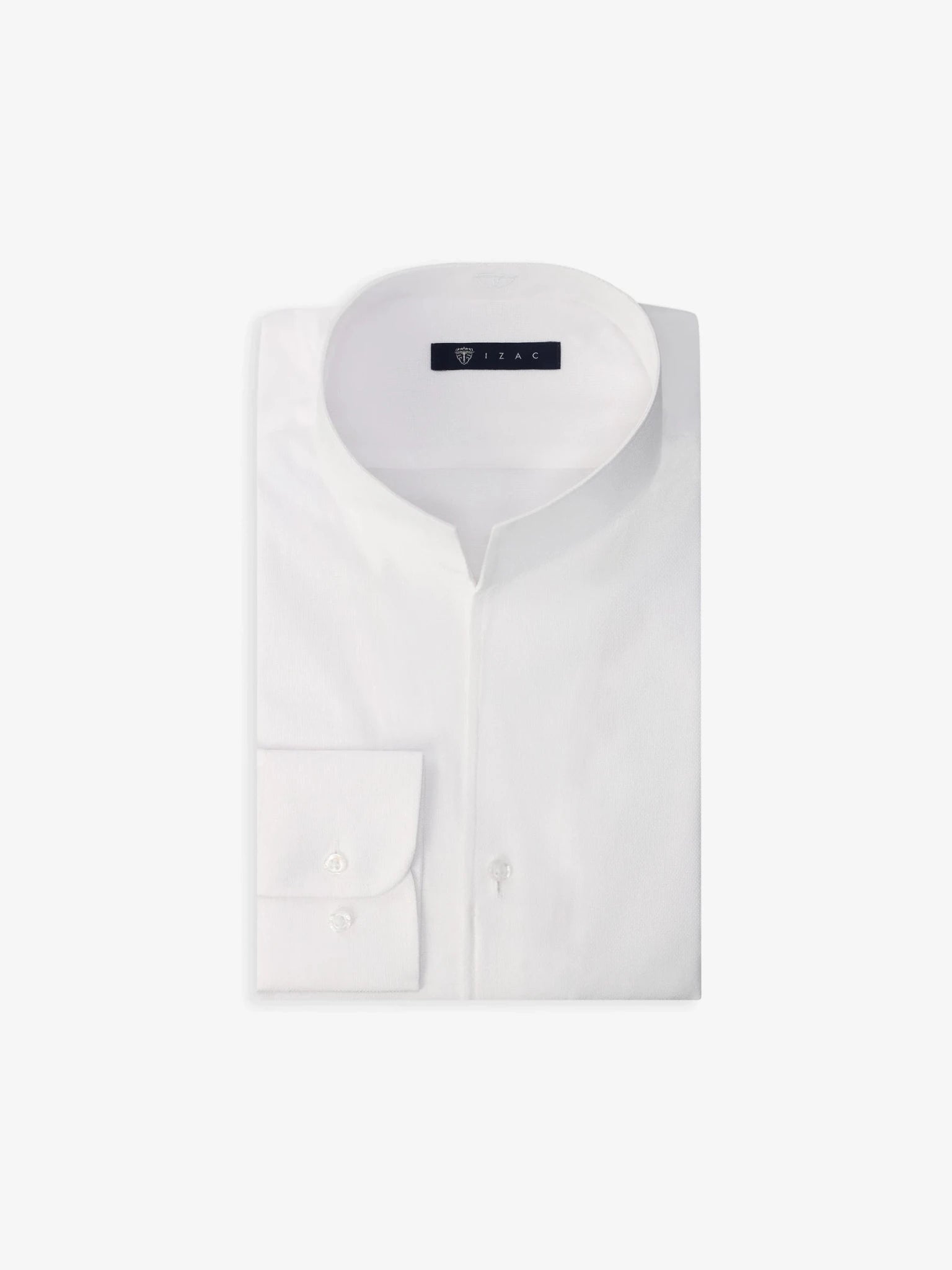 Chemise col philosophe blanche - IZAC
