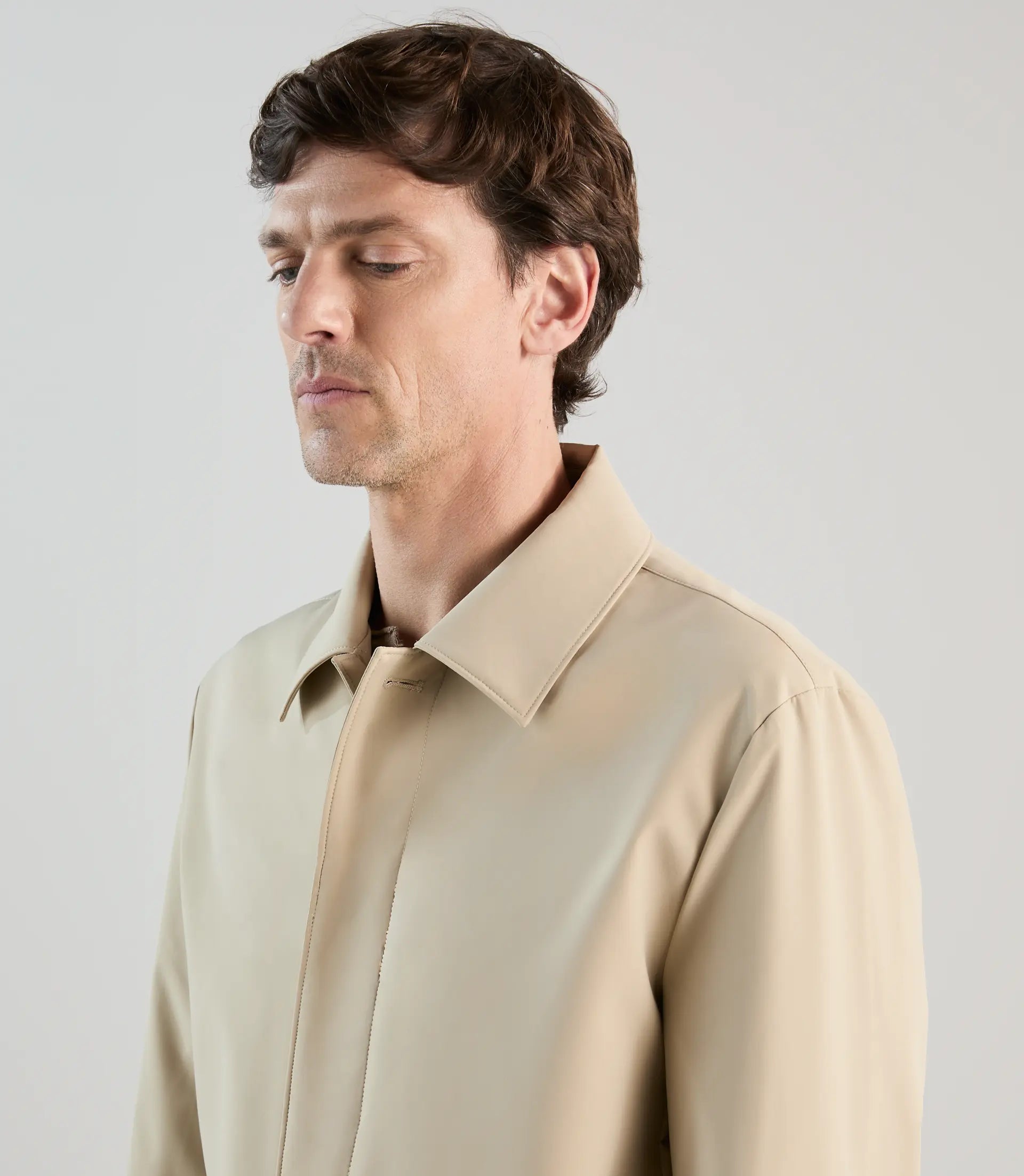 Manteau mi - long léger beige - IZAC