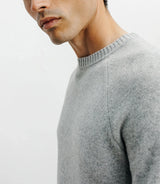 Chine grey wool sweater