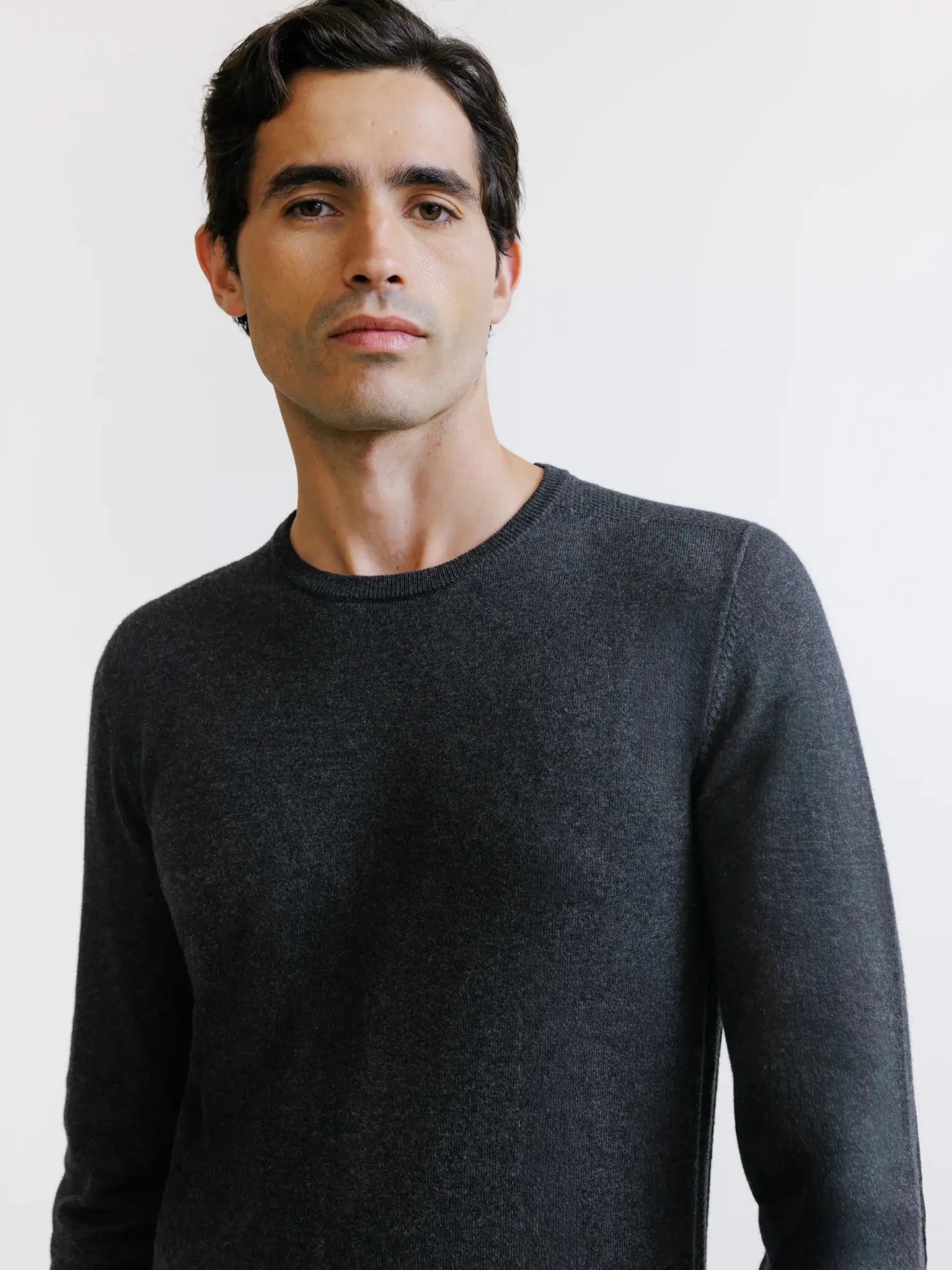 Pull col rond anthracite - IZAC