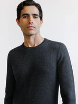 Pull col rond anthracite