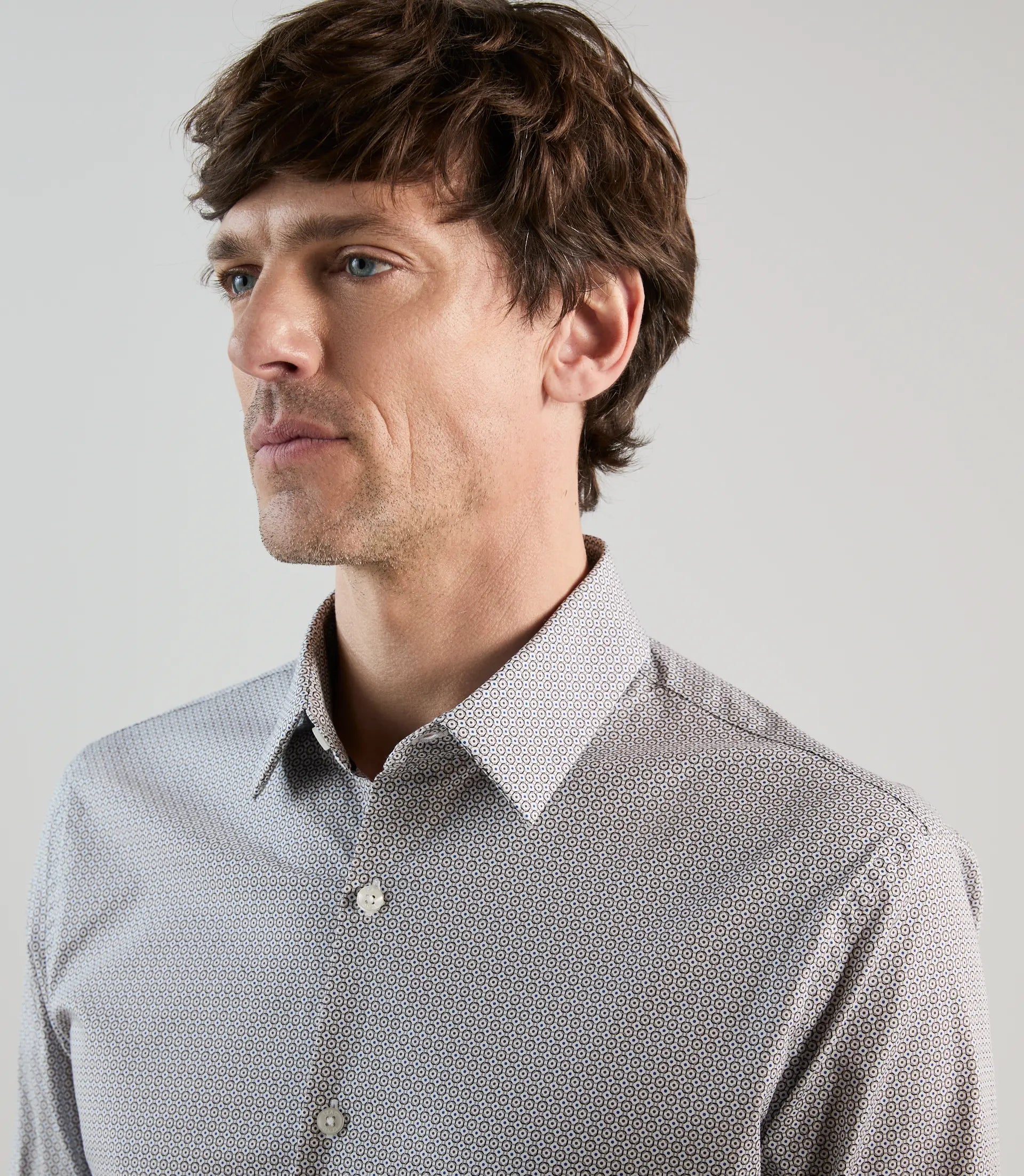 Chemise fantaisie blanche - IZAC