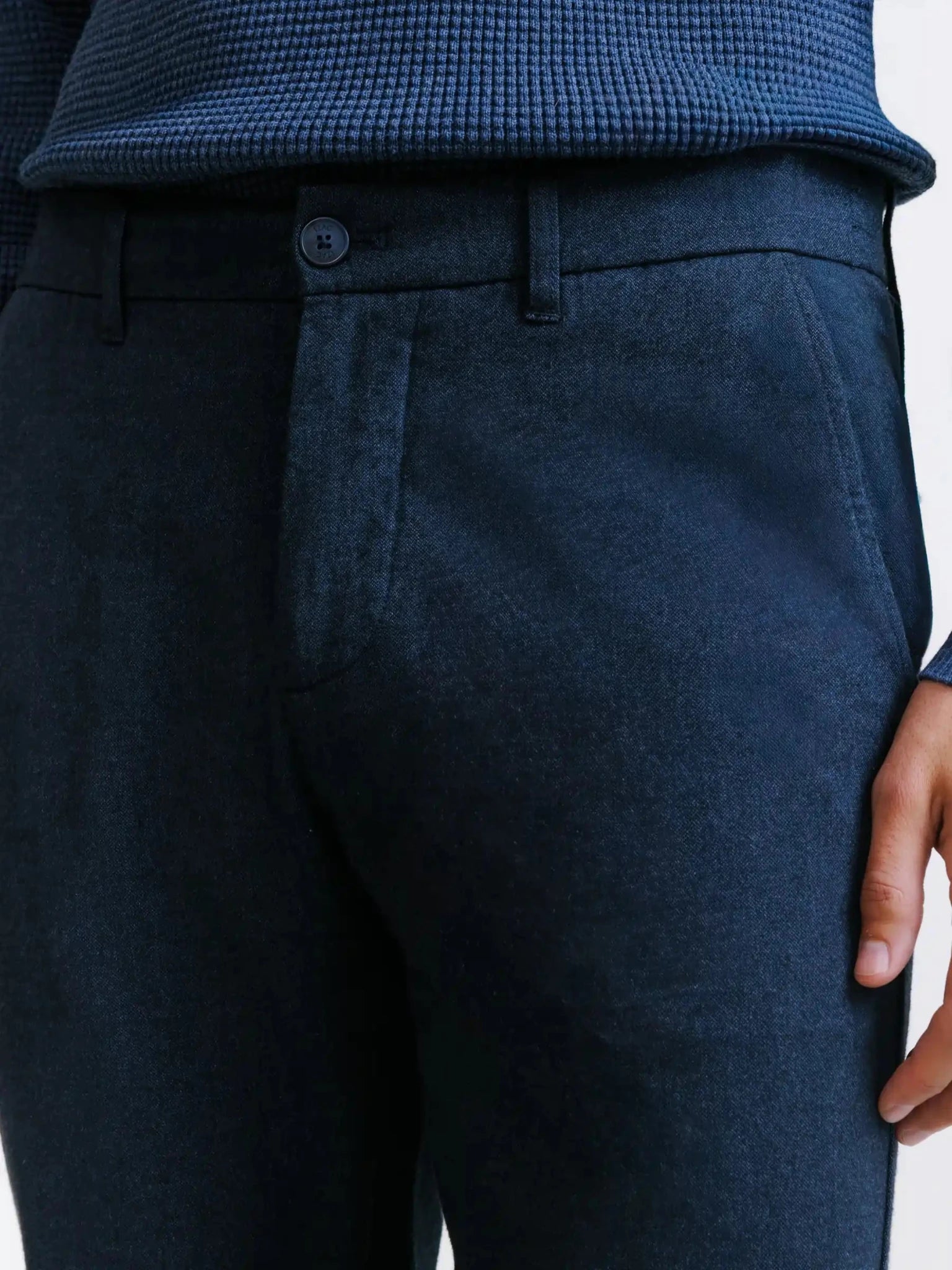 Pantalon flanelle marine - IZAC