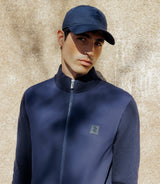 Gilet col montant bi - matière marine - IZAC