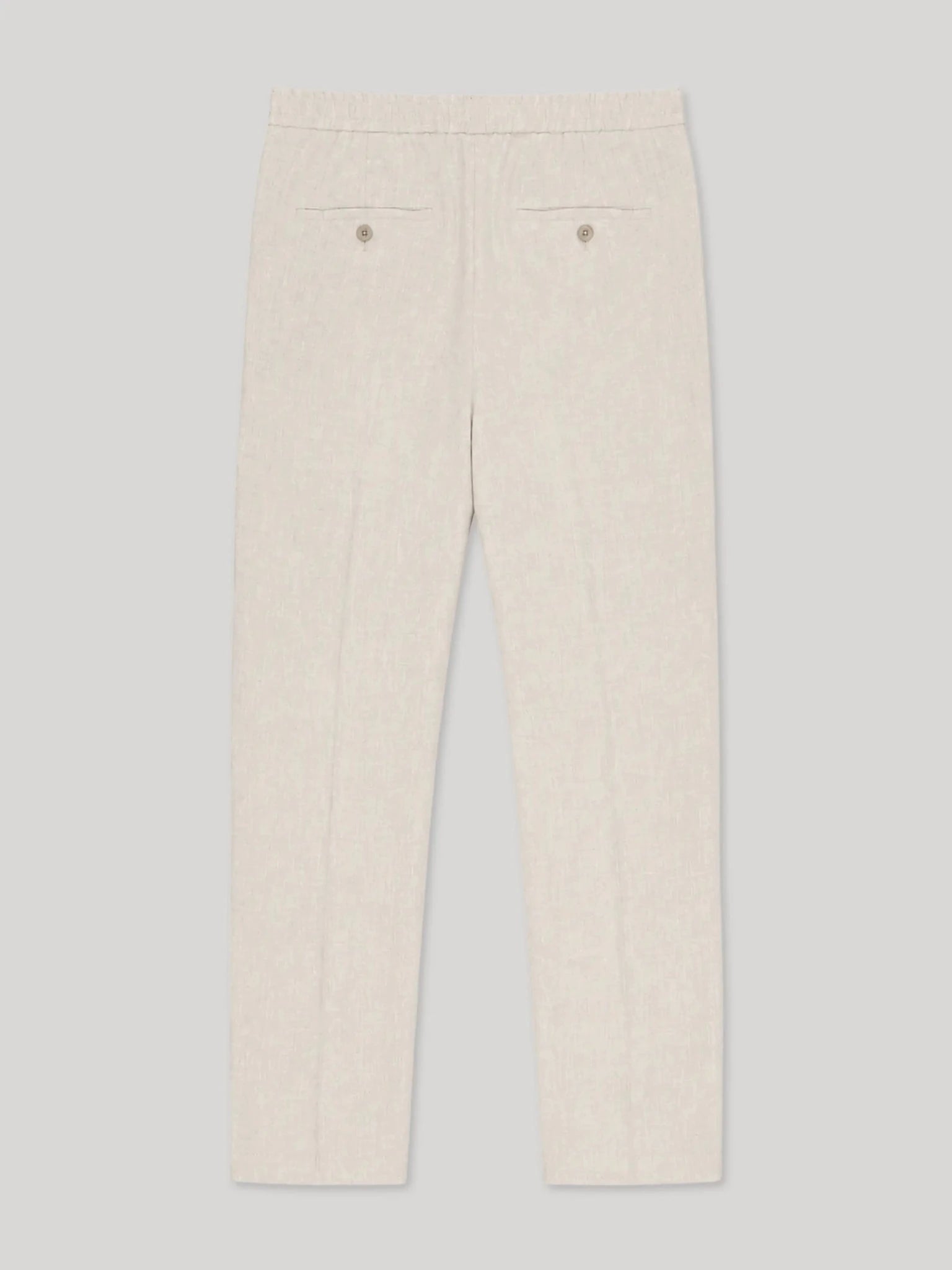 Pantalon ville 100% lin beige - IZAC