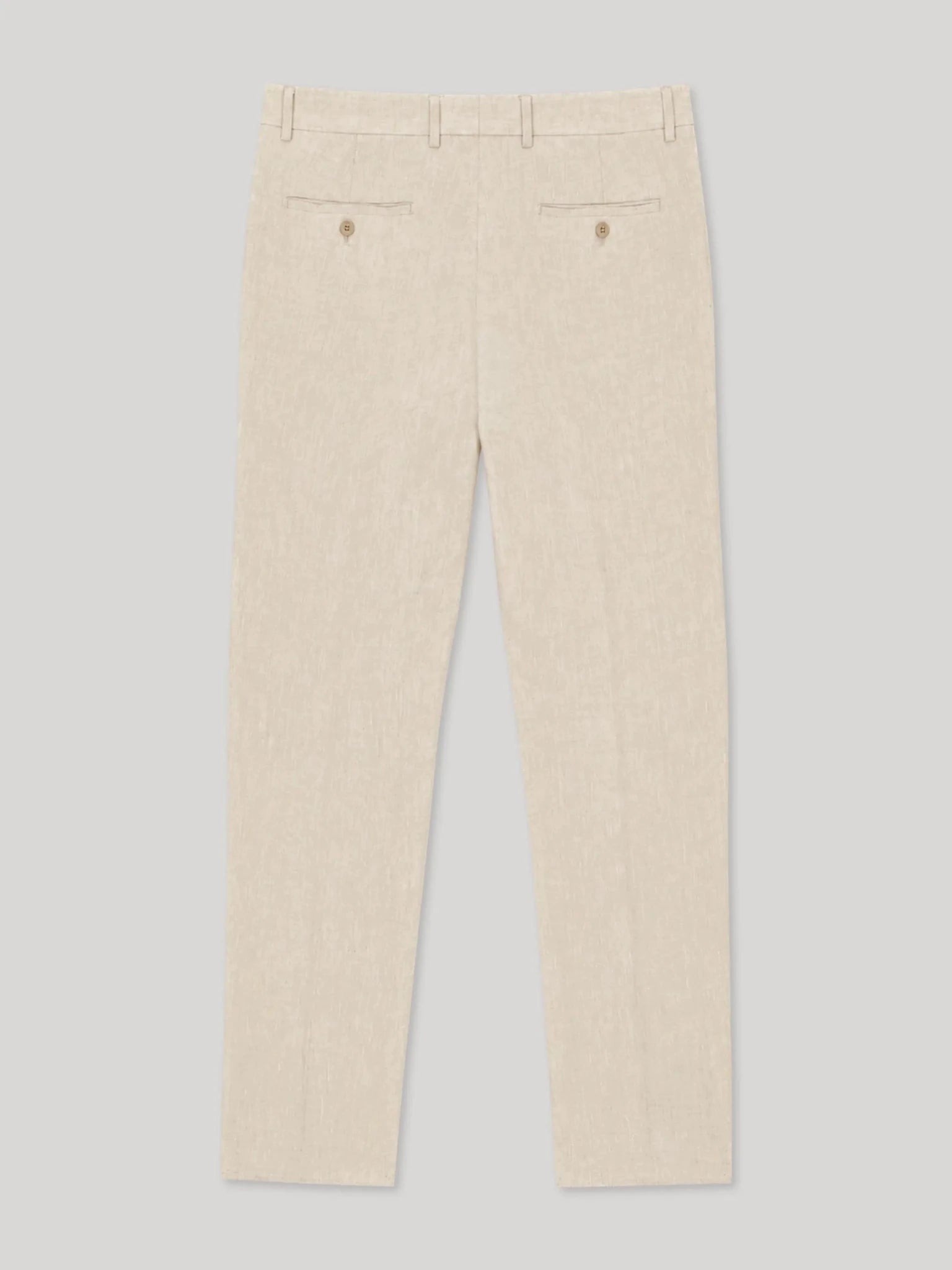 Pantalon ville 100% lin beige - IZAC