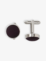 Burgundy cufflinks