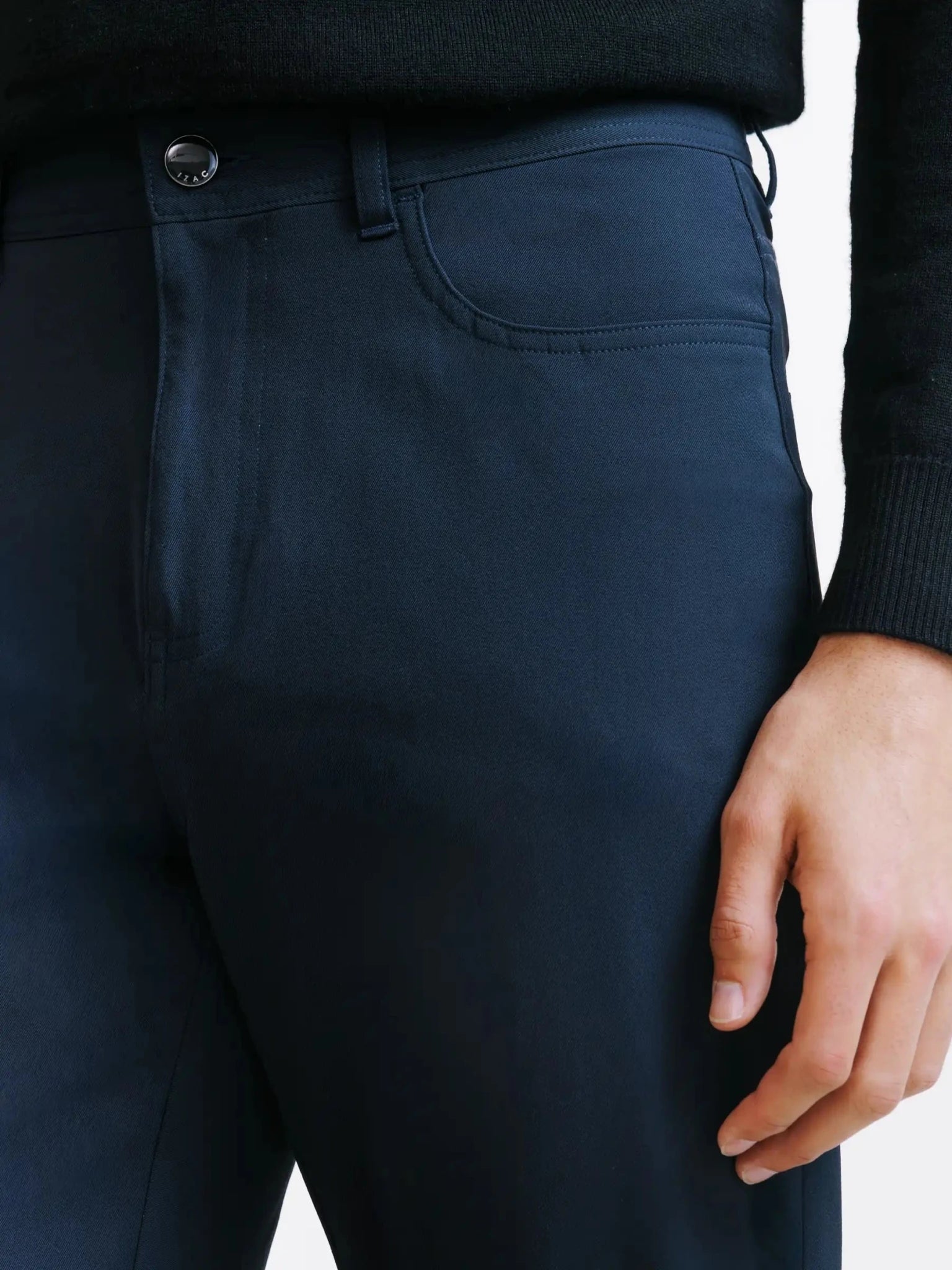 Pantalon 5 poches marine - IZAC