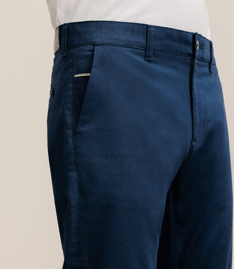 Pantalon satin marine