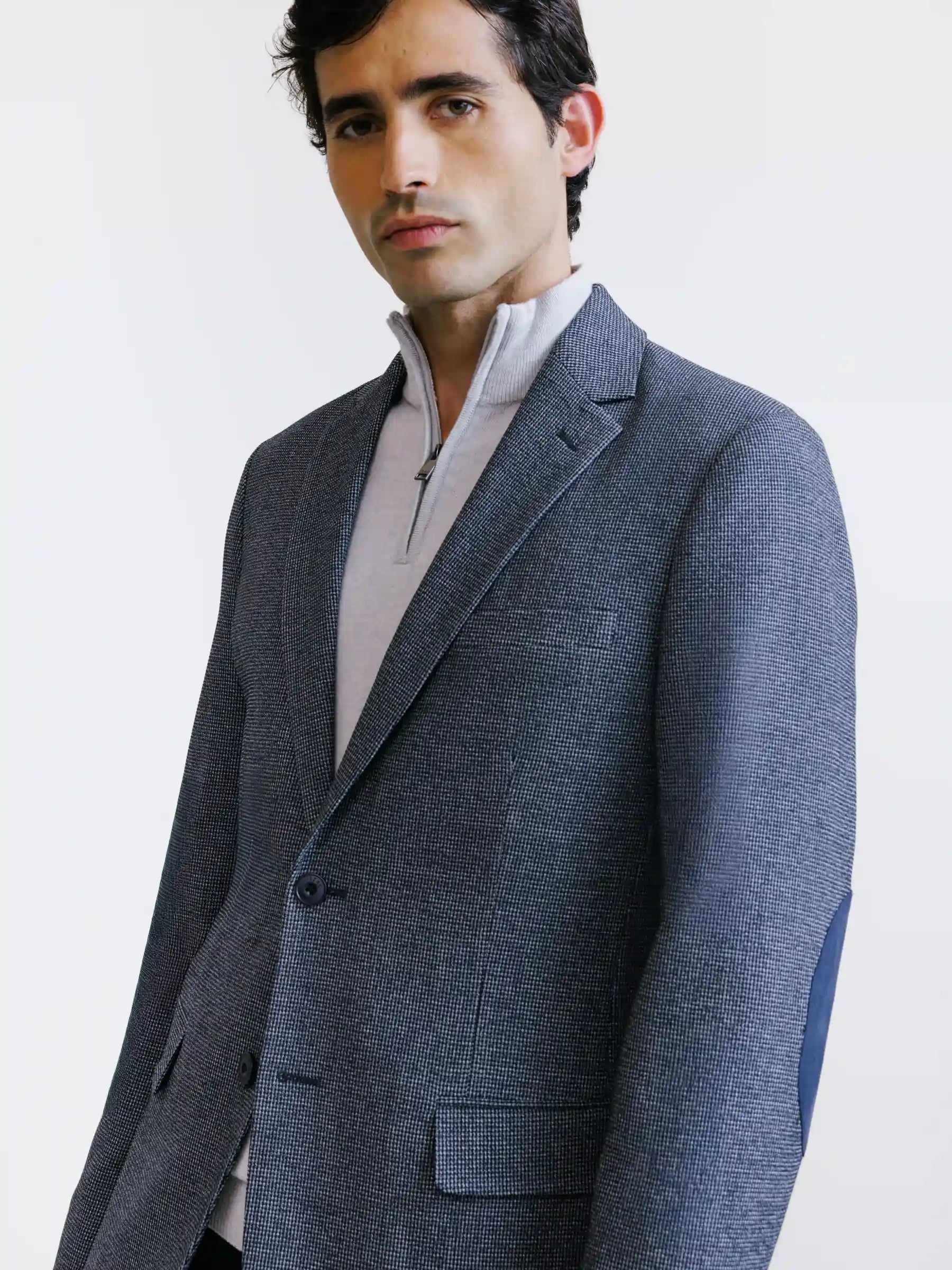 Veste 2 boutons blanche et marine